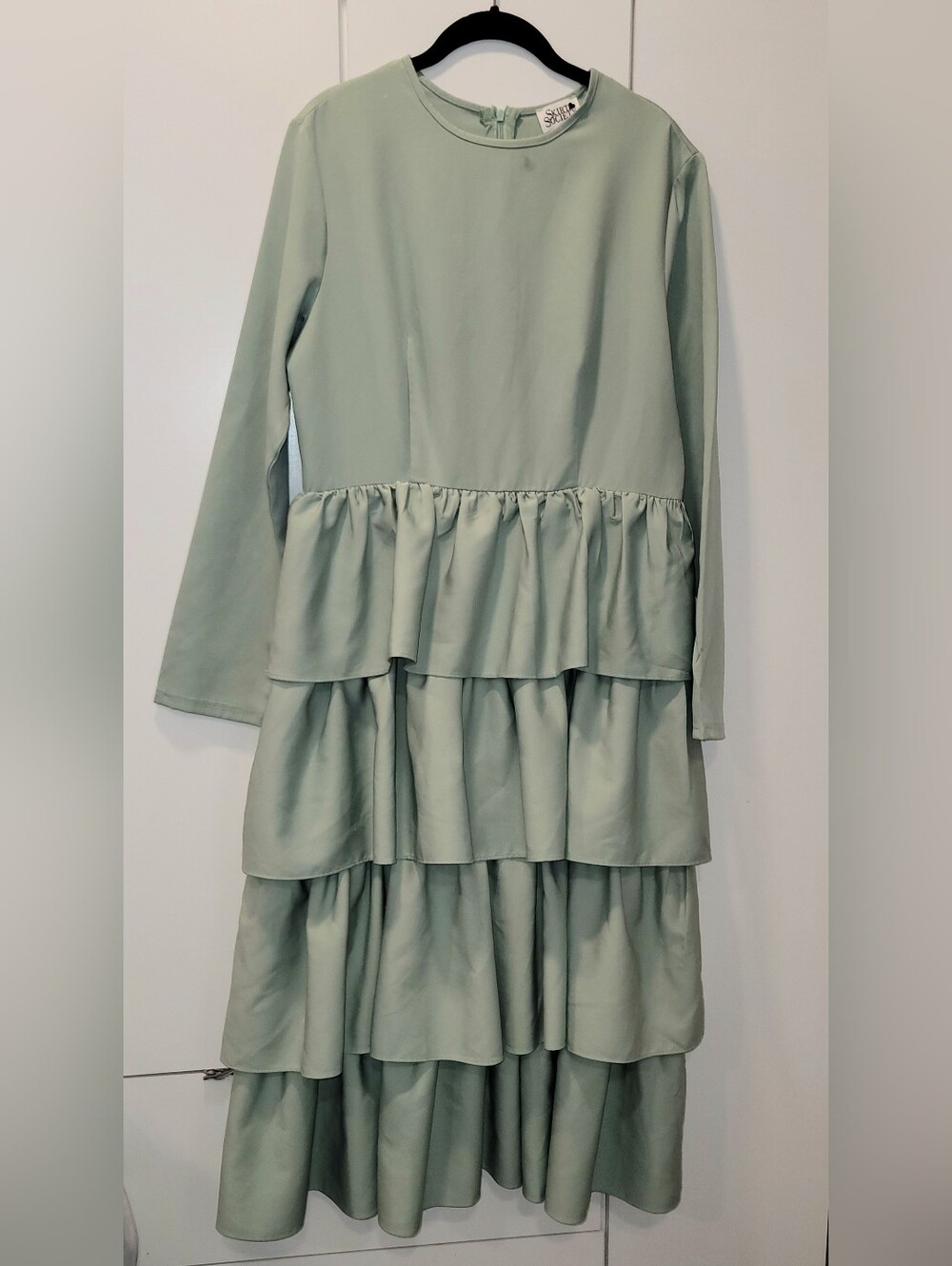 Skirt Society Tier Ruffle Layered Midi Dress - Picture 4 of 6